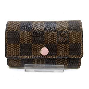 LOUIS VUITTON Multicles 6 N41624 Rose Ballerine Damier Key Case